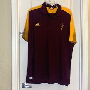 ASU Arizona State University Sun Devils Adidas Polo Shirt Size 3XL